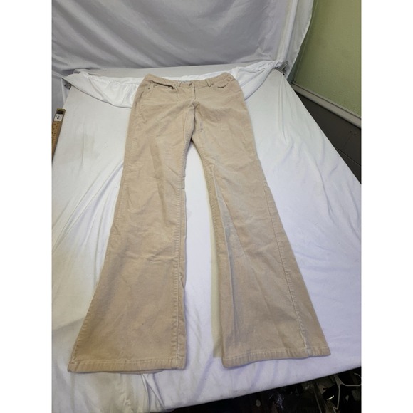 villager Pants - Villager Liz Claiborne Women's Sz 10  Ivory Cream Corduroy Stretch Pants  Bootcu